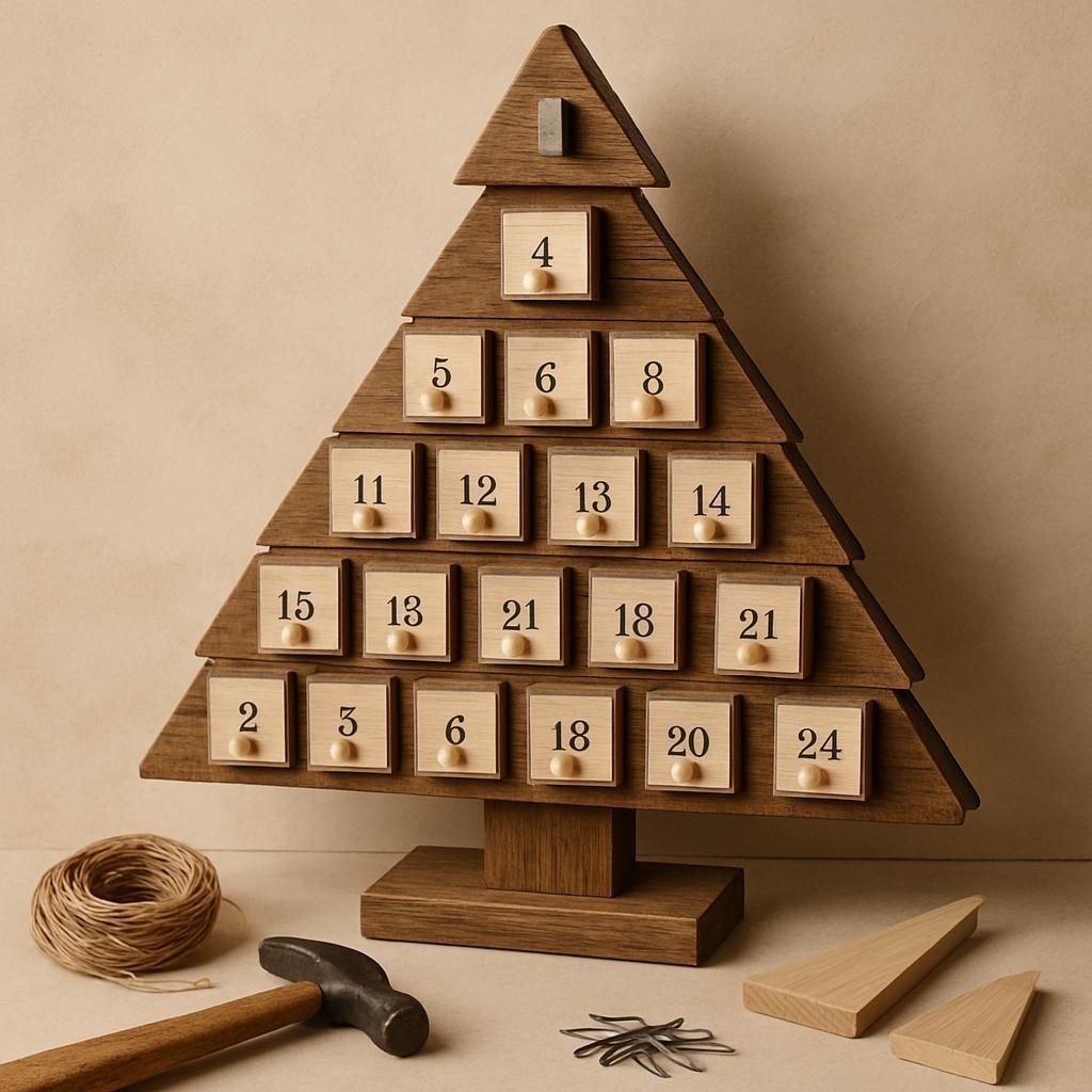 How to Build a Rustic Wooden Advent Calendar: A DIY Guide