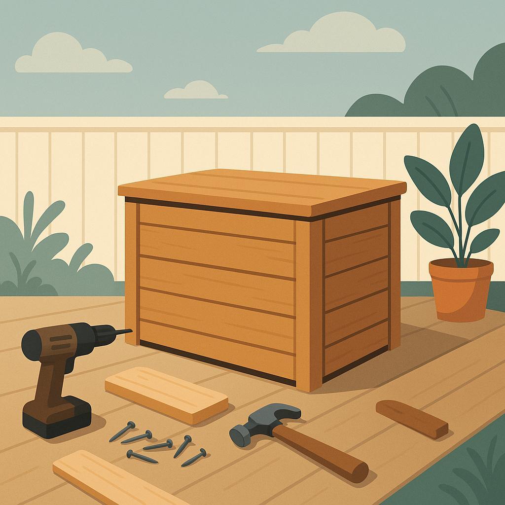 Make a Wooden Storage Box for Your Patio or Deck