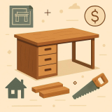 Small Spaces, Big Desk: Affordable DIY Wooden Plans
