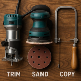 Precision Woodworking Gear: Trim, Sand, Copy
